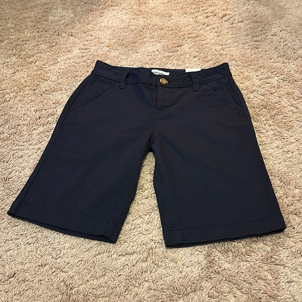Girls Old Navy Blue Bermuda Shorts with Stretch size 10